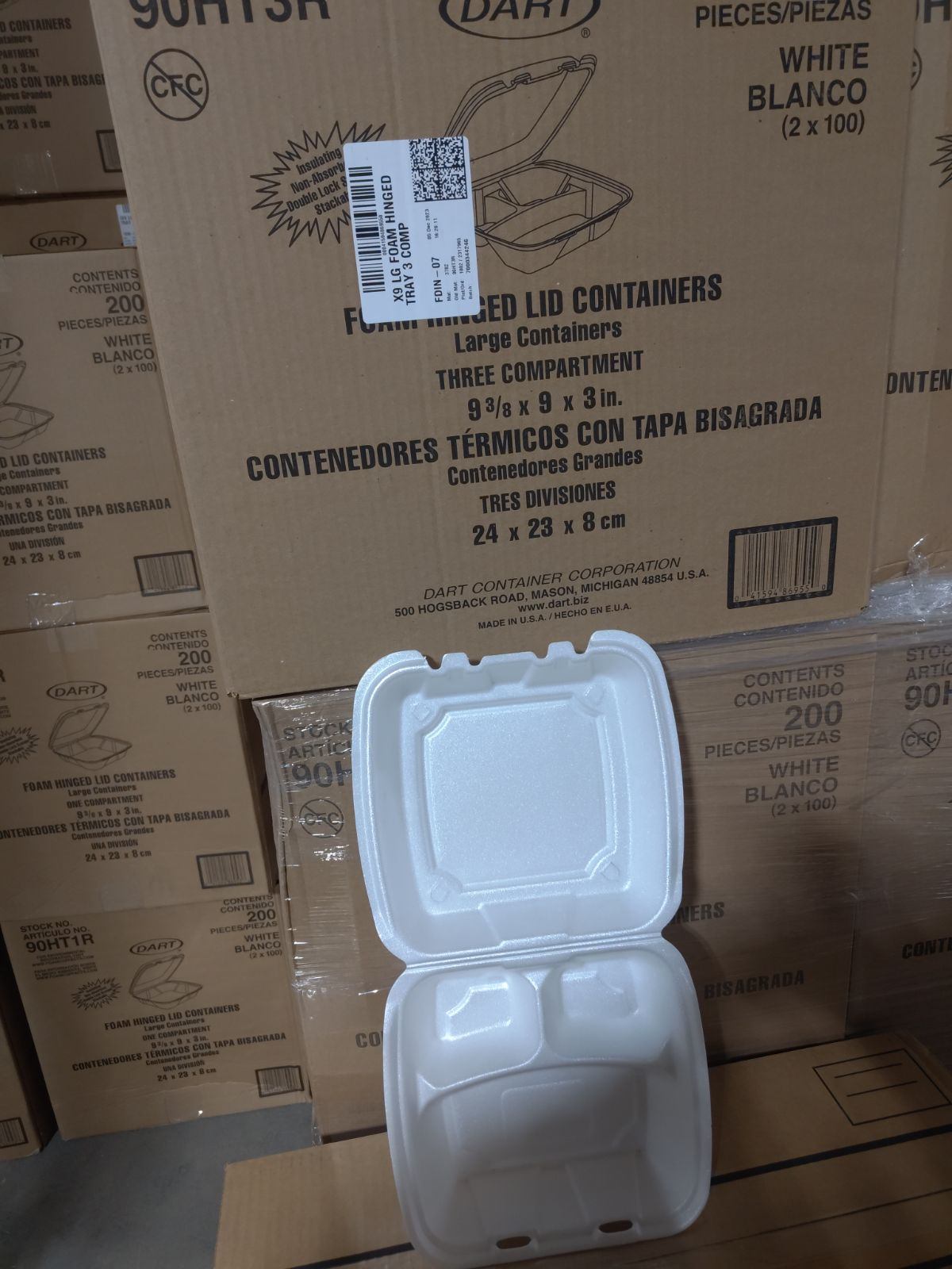 Foam Hinge containers