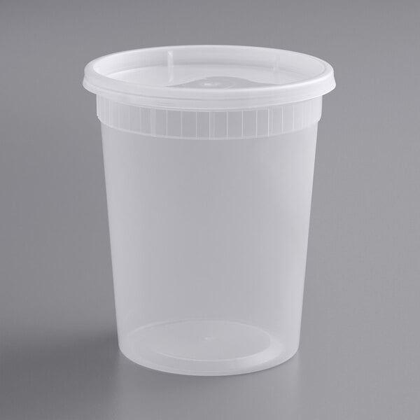 Deli hot soup plastic containers