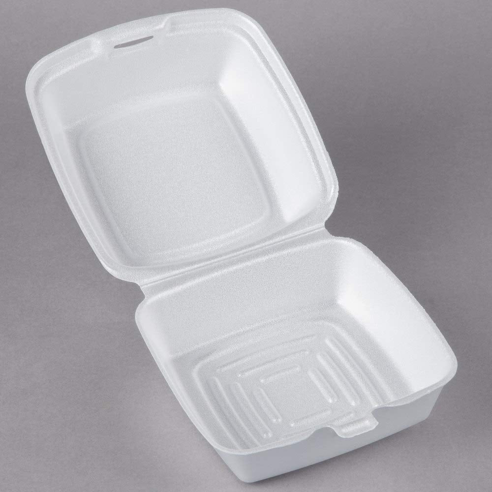 6 X 6 foam hinged container