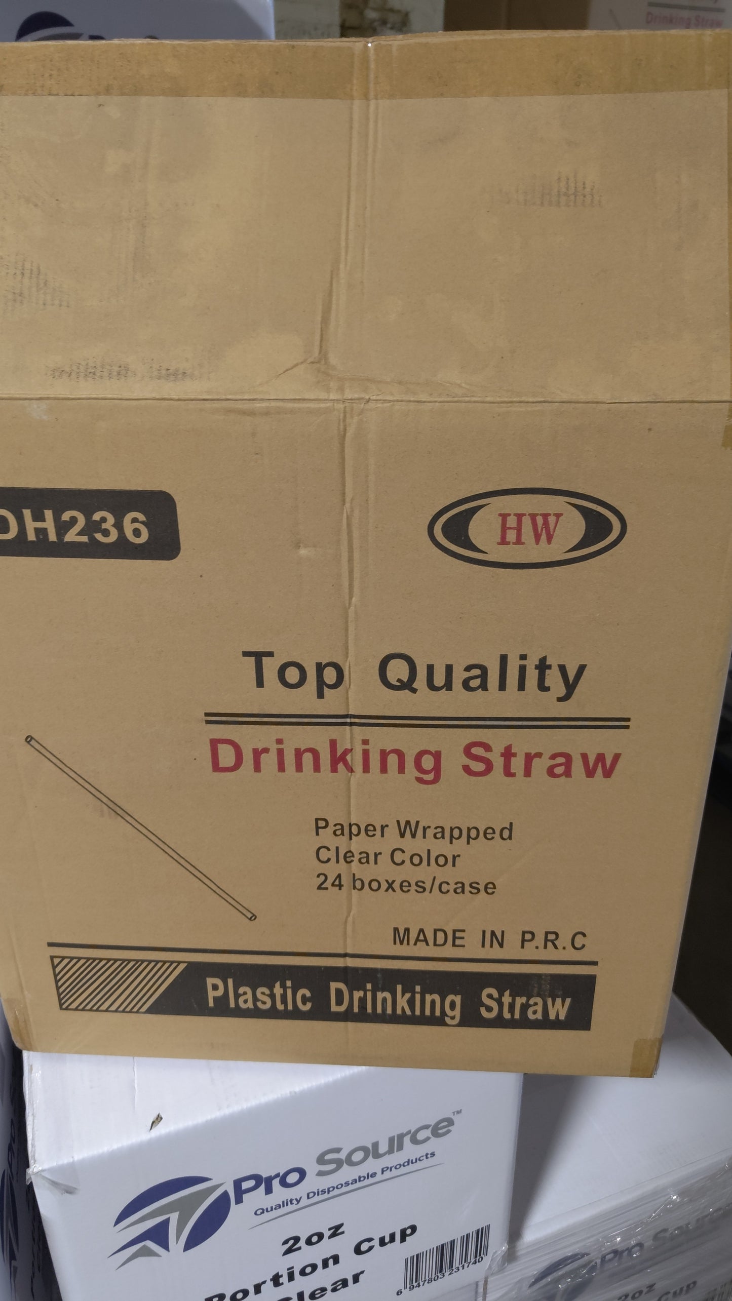 Individually wrapped straws