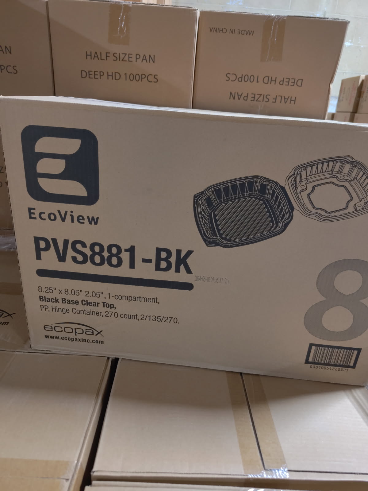 Microwavable hinge plastic containers