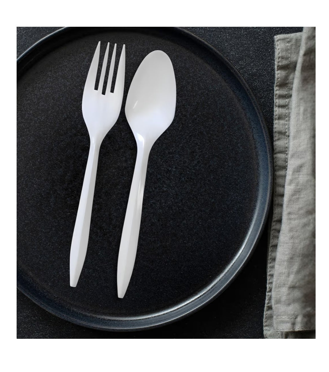 Heavy Weight Plastic Fork, Knife, or Teaspoons