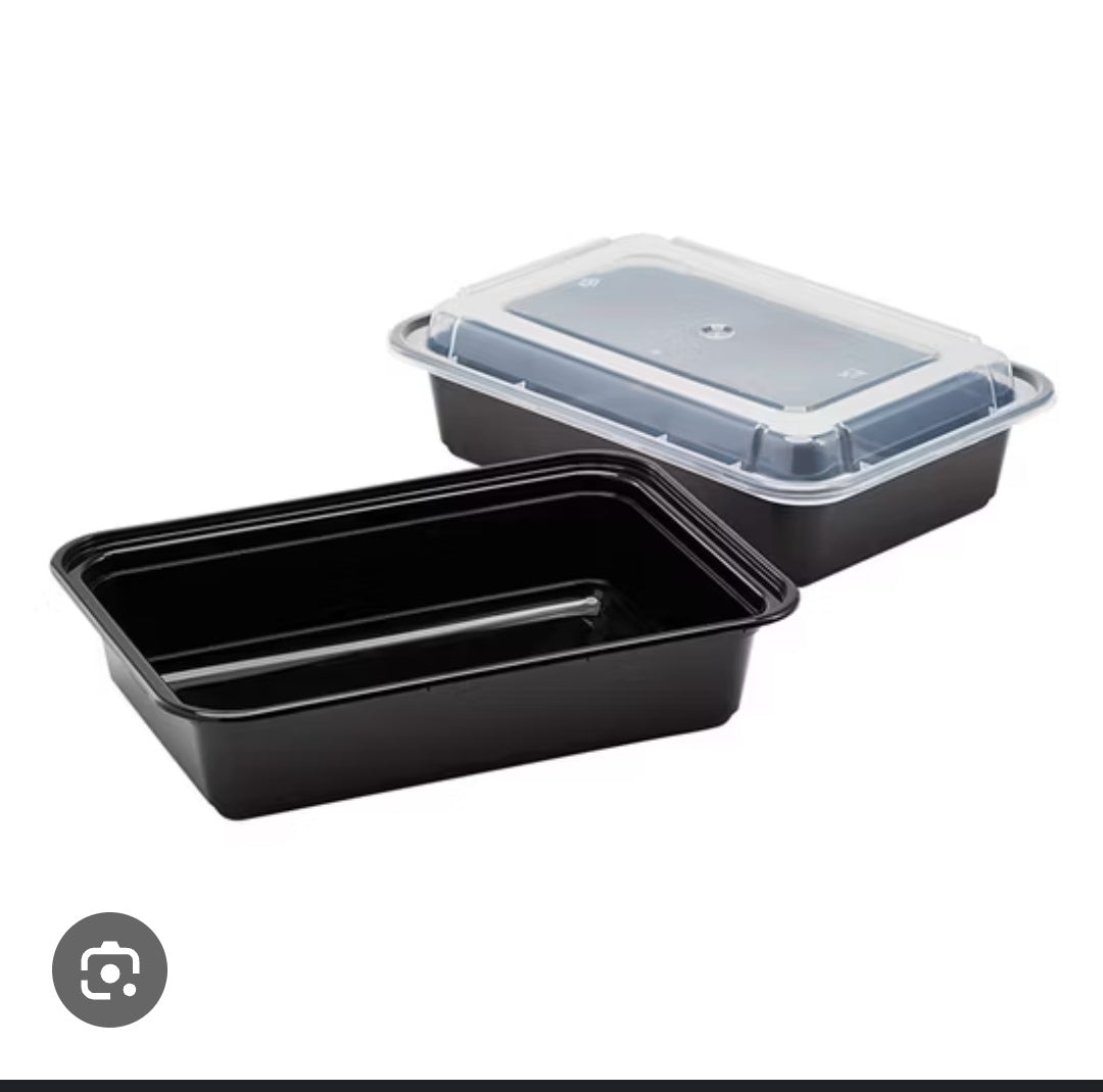 Microwavable food prep containers