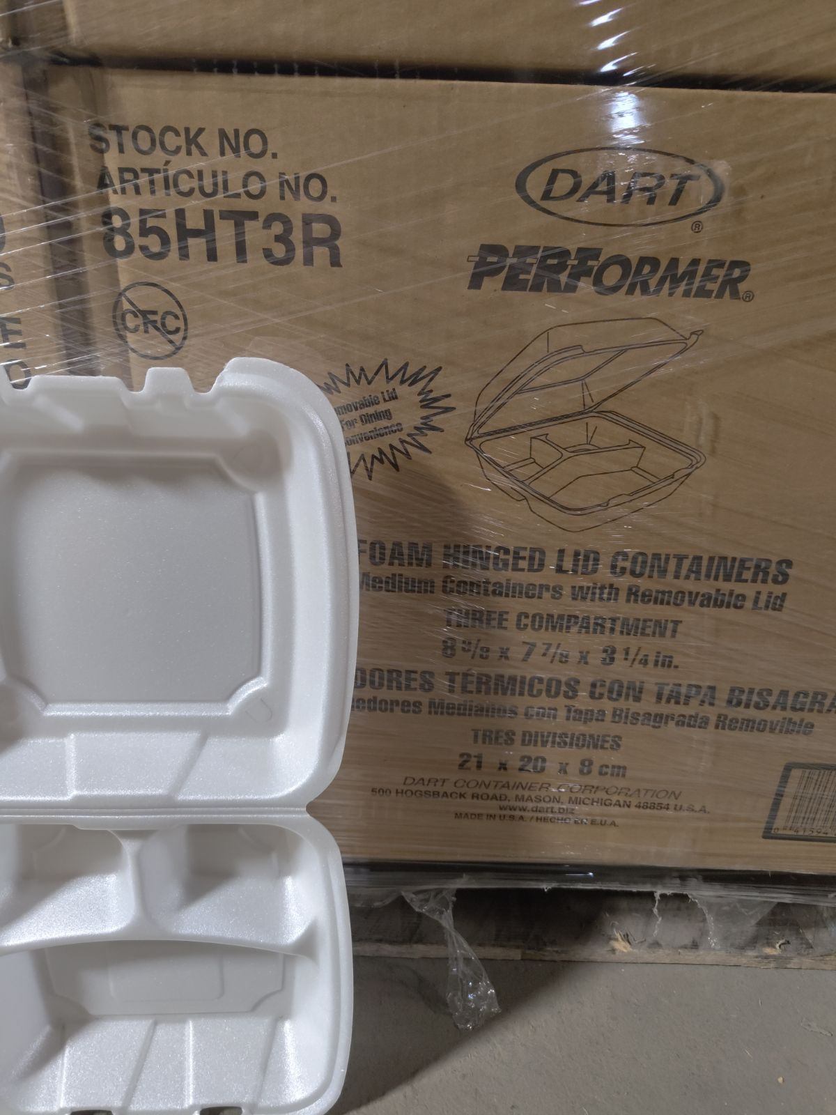 Foam Hinge containers