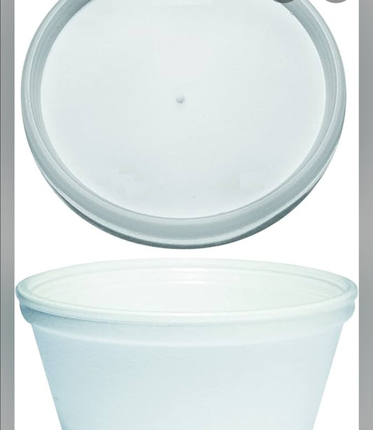 12oz foam soup containers cups or lids
