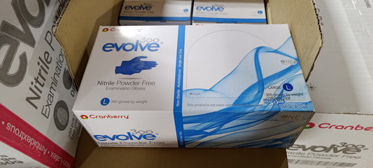 Nitrile blue gloves