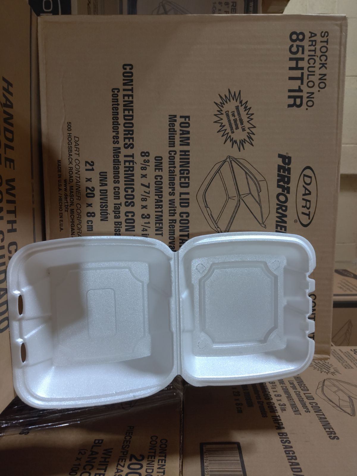 Foam Hinge containers