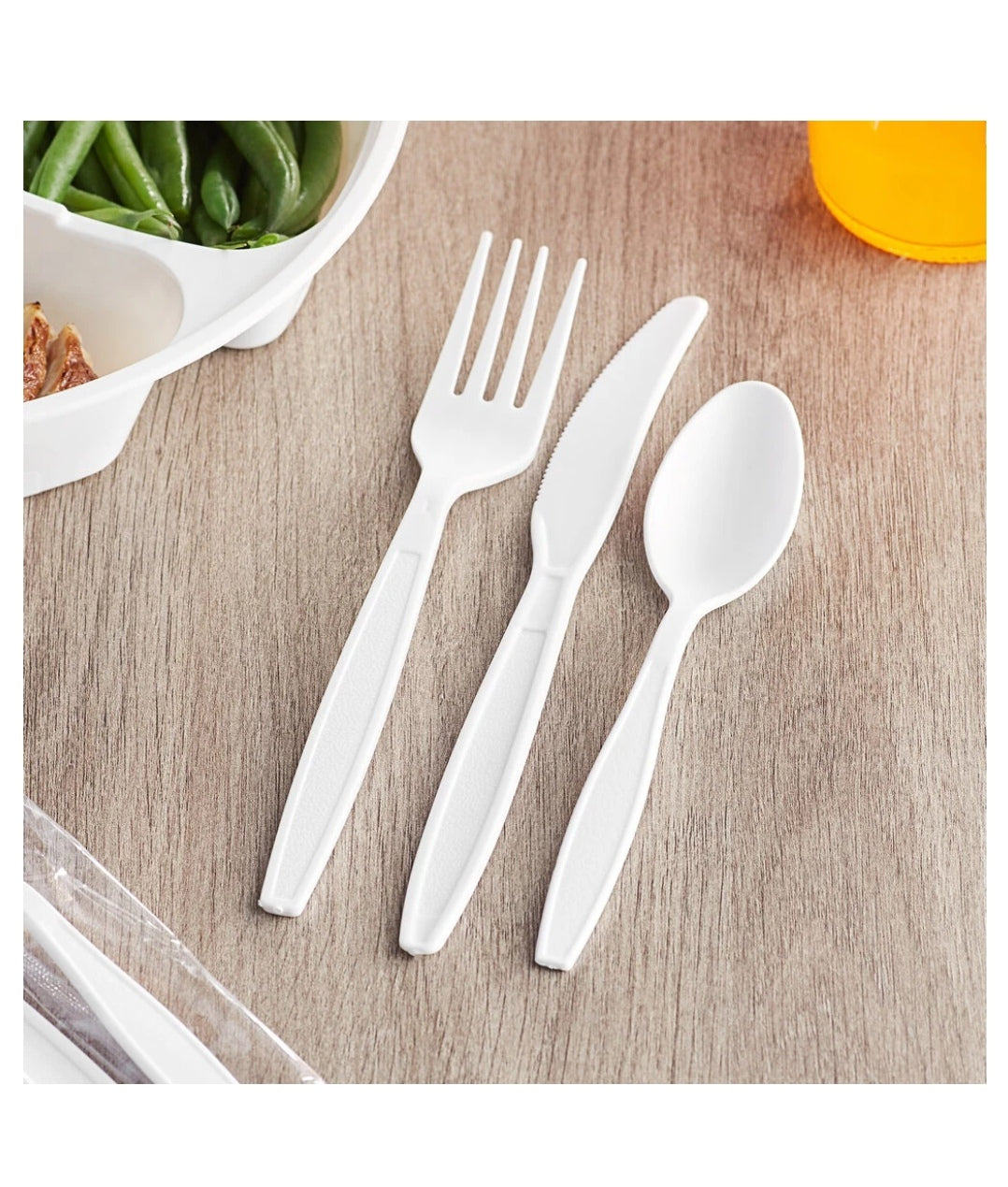 Heavy Weight Plastic Fork, Knife, or Teaspoons