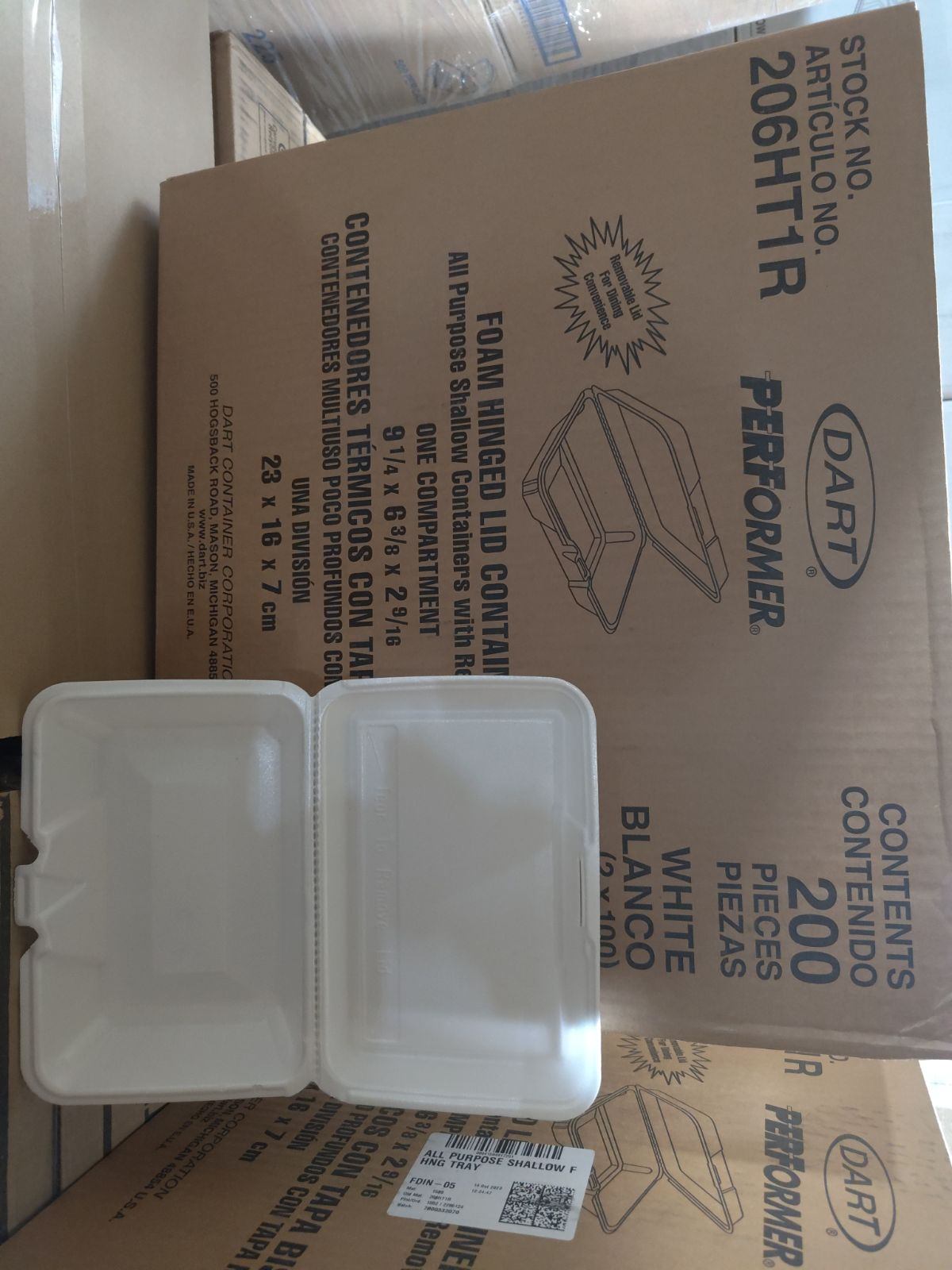 Foam Hinge containers